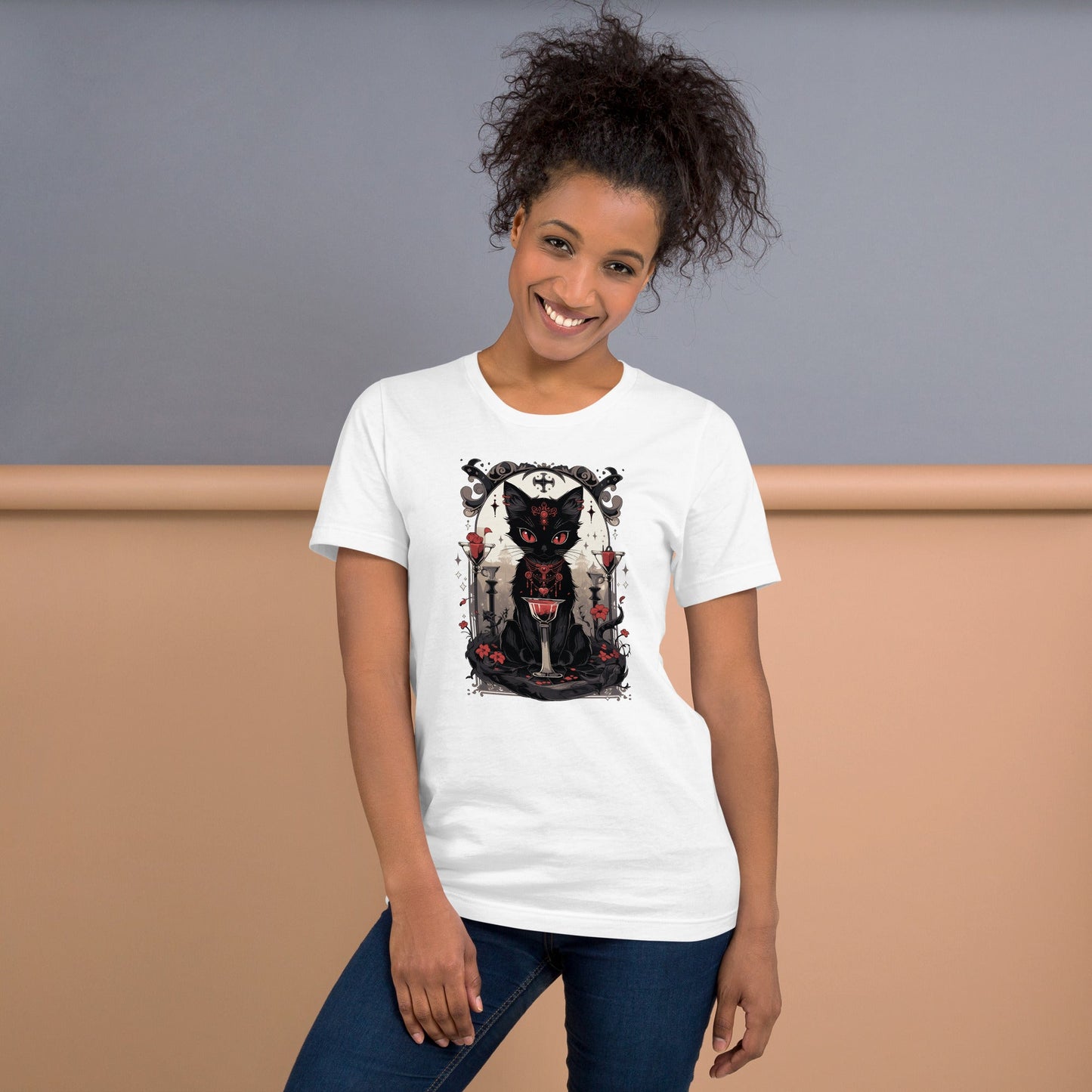 Ace of Cups Tarot Cat Unisex T-shirt