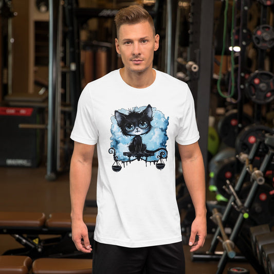 Libra cat Unisex t-shirt